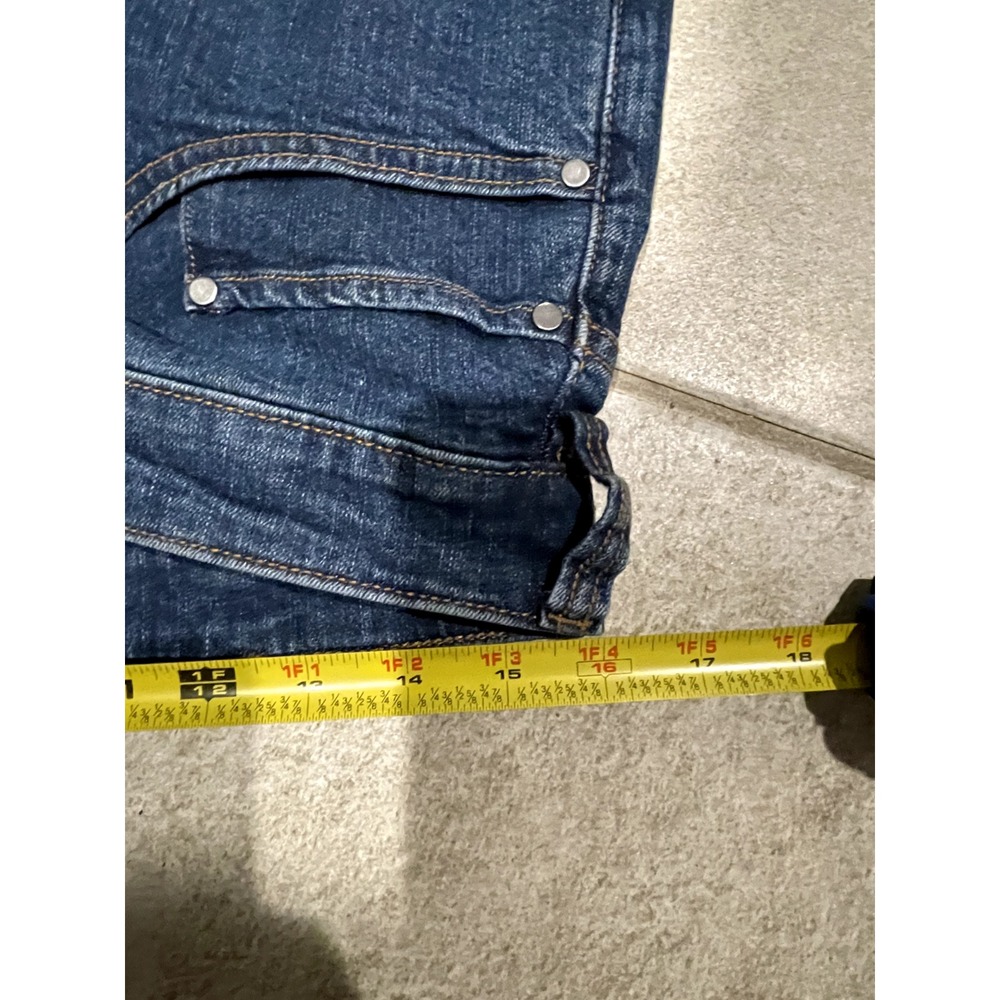 40 Grit Duluth Trading Jeans Mens 32x33 Standard Fit Straight Blue Dark‎ Wash - Picture 3 of 6
